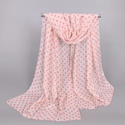 Foulard Mousseline  Rose...